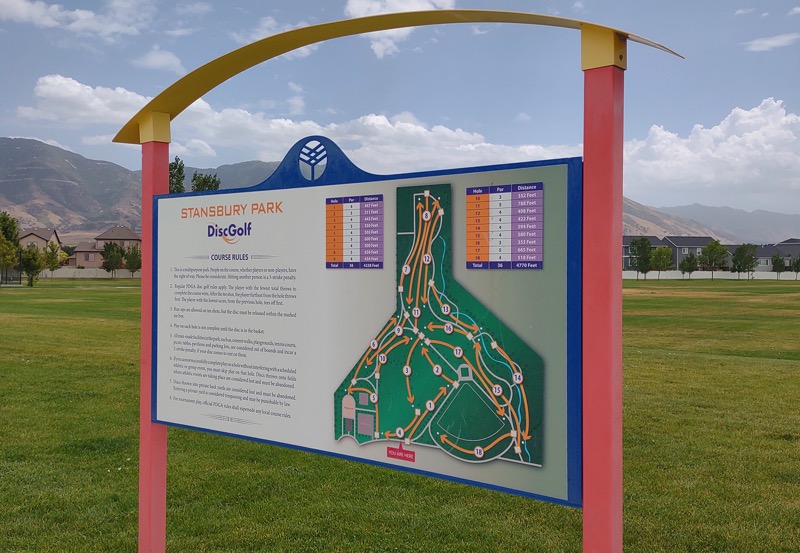 Stansbury Park Disc Golf – Sign design