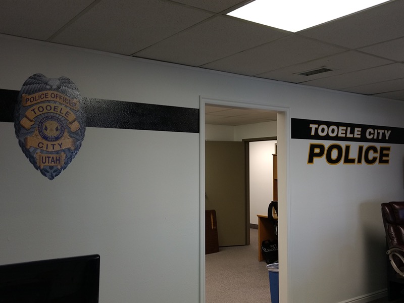 Tooele City Police – Interior graphics design, production and installation