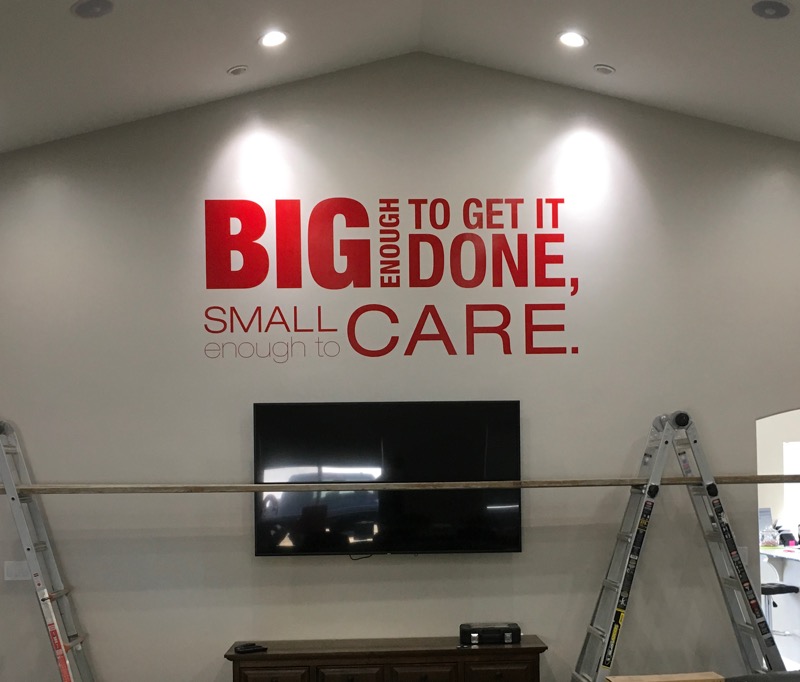 Adobe Rock – Interion cut vinyl design, production and installation