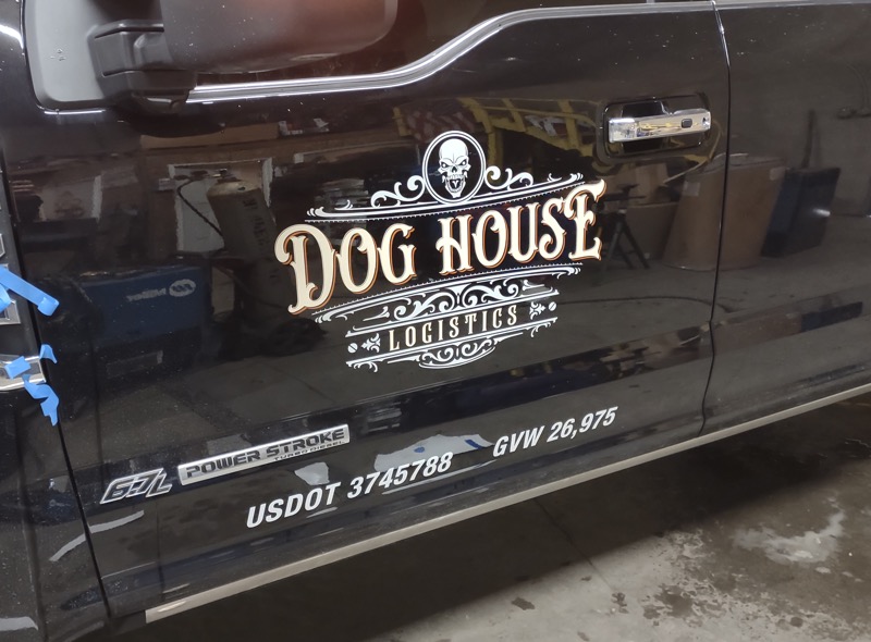 Dog House Logistics – Cut vinyl production and installation